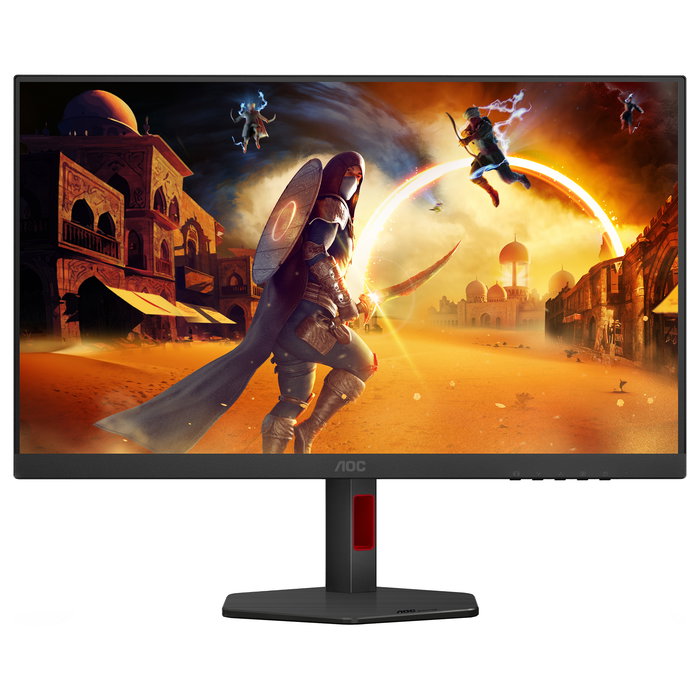 AOC Gaming Q27G4SRU Monitor Gaming 27" QHD 2560x1440 320Hz 1ms IPS, HDR400, AMD FreeSync, HDMI 2.1, DisplayPort 1.4, USB Hub, Negro/Rojo