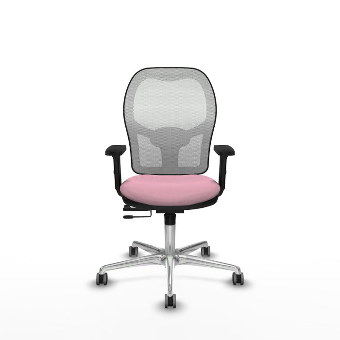 PIQUERAS Y CRESPO Silla de oficina Jorquera con mecanismo Sincro/Traslack Rosa y Blanco PIQUERAS Y CRESPO Silla de oficina Jorquera con mecanismo Sincro/Traslack Rosa y Blanco