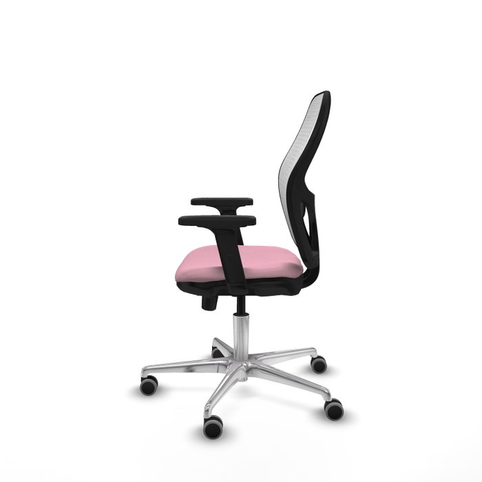 PIQUERAS Y CRESPO Silla de oficina Jorquera con mecanismo Sincro/Traslack Rosa y Blanco PIQUERAS Y CRESPO Silla de oficina Jorquera con mecanismo Sincro/Traslack Rosa y Blanco