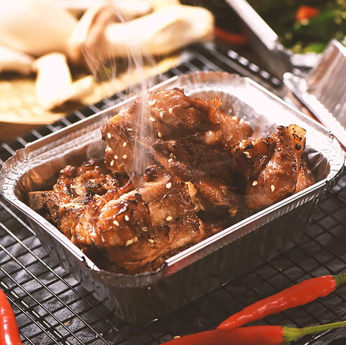 Inde Set de 2 Bandejas Rectangulares Algon, Dimensiones 22.7 cm x 17.8 cm x 3.9 cm (36 Unidades)