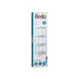 Berilo Estantería Cuadrada 4 Estantes Bambú Azul