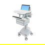 Ergotron StyleView Carro Multimedia para Portátil con 4 Cajones, Bandeja de Teclado, Aluminio, Capacidad 9.5 kg, Pantalla Hasta 43.9 cm (17.3 pulgadas)