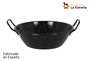 La Estrella Paellera Honda Bordonada Jaspeada 24 cm, 2,5 L (8 Unidades)