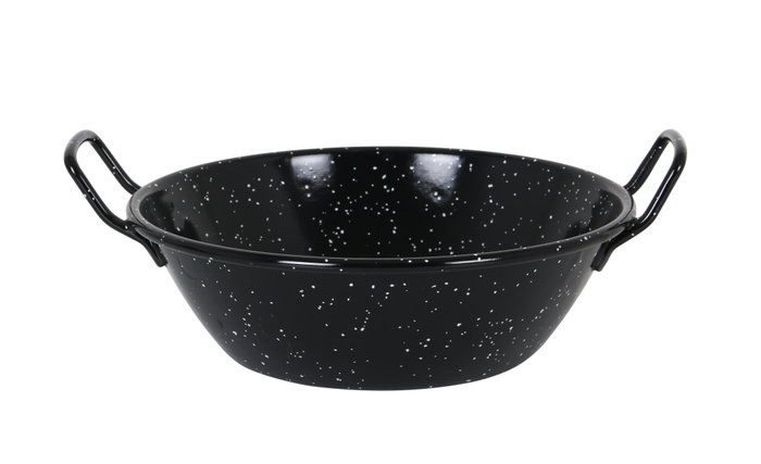 La Estrella Paellera Honda Bordonada Jaspeada 24 cm, 2,5 L (8 Unidades)