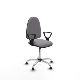 PIQUERAS Y CRESPO Silla de oficina Aýna Gris con Base Cromada