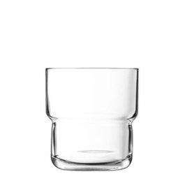 Arc Vaso, Lote de Cristalería, Modelo H, Vidrio, Capacidad 27 cl (0.27 L), Alto 9.3 cm (93 mm), Diámetro 7.6 cm (76 mm), Borde Grueso (Set de 6)