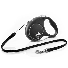 Flexi Black Design Negro Correa de Cordón de 5 m Talla S