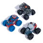 Spin Master Monster Jam Pack 3 Mini Marvel 6070229 Camiones de Juguete con Diseños de Superhéroes