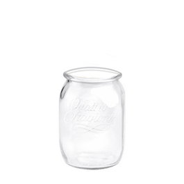 Bormioli Quattro Stagioni - Bote de vidrio sin tapa, 50 cl / 500 ml, 9 cm de alto x 9.2 cm de diámetro (Set de 6)