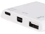 Equip Adaptador USB-C a Mini DisplayPort y Hub 3 en 1 con Puertos USB-A 3.0 y USB-C PD, Blanco, Modelo 133463