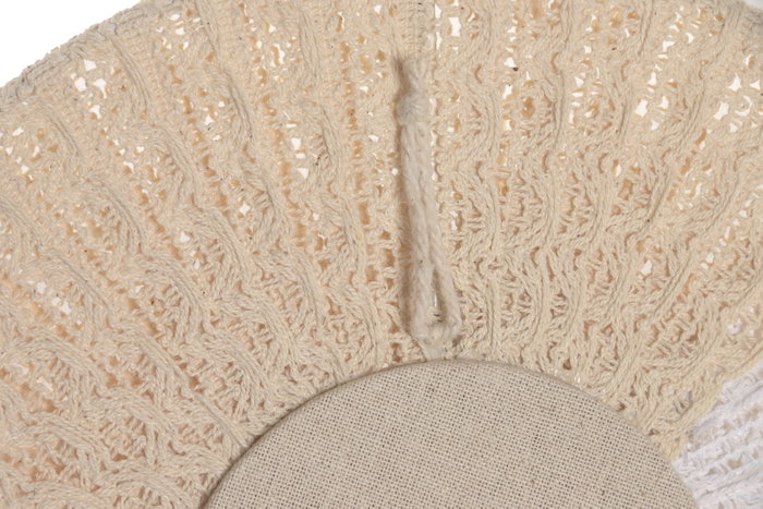 DKD Home Decor Set de 5 piezas de decoración de pared de rafia y yute Natural