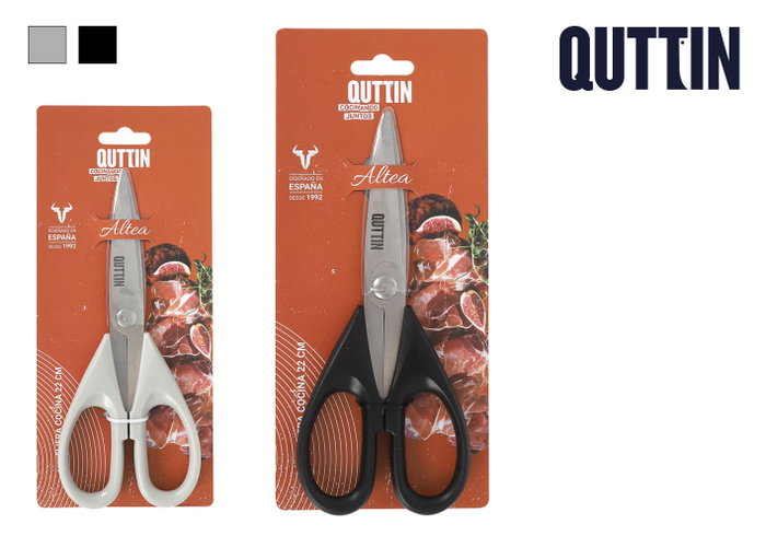 Quttin Tijera Cocina Profesional Aluminio (Pack de 16 Unidades) 22 x 9 x 1.5 cm Quttin Tijera Cocina Profesional Aluminio (Pack de 16 Unidades) 22 x 9 x 1.5 cm