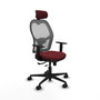 PIQUERAS Y CRESPO Silla de oficina Jorquera Sincro/Traslack Granate y Gris
