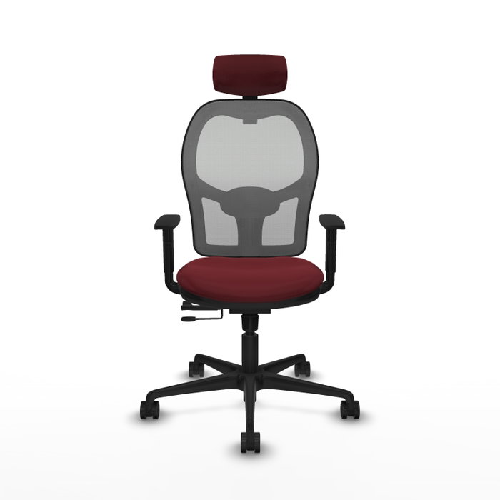 PIQUERAS Y CRESPO Silla de oficina Jorquera Sincro/Traslack Granate y Gris