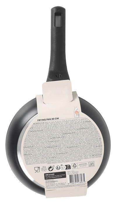 Masterchef Sartén 20 cm, Aluminio Forjado 2.5 mm, 2 Capas (6 Unidades)