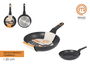 Masterchef Sartén 20 cm, Aluminio Forjado 2.5 mm, 2 Capas (6 Unidades)