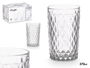 Vivalto Vaso Diamante Transparente 370 ml 8 x 12.8 x 8 cm (Set de 24)