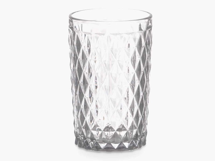 Vivalto Vaso Diamante Transparente 370 ml 8 x 12.8 x 8 cm (Set de 24)