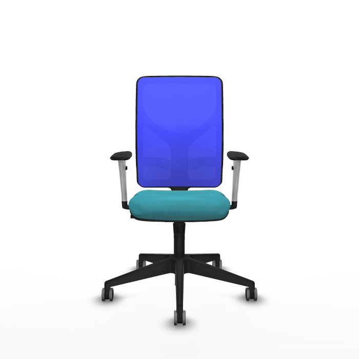 PIQUERAS Y CRESPO Silla de oficina Motilla con mecanismo Sincro, Turquesa y Azul