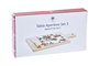 DKD Home Decor Set de 3 Tablas para Aperitivo de Bambú y Gres, Rojo, Natural y Blanco