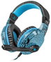 FURY Hellcat Auriculares Alámbricos de Diadema para Juego, Negro y Azul