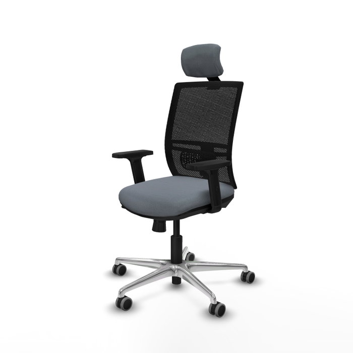 PIQUERAS Y CRESPO Silla de oficina Yunquera Gris/Negro con mecanismo Sincro/Traslack PIQUERAS Y CRESPO Silla de oficina Yunquera Gris/Negro con mecanismo Sincro/Traslack