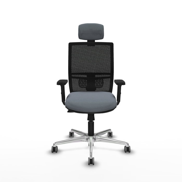 PIQUERAS Y CRESPO Silla de oficina Yunquera Gris/Negro con mecanismo Sincro/Traslack PIQUERAS Y CRESPO Silla de oficina Yunquera Gris/Negro con mecanismo Sincro/Traslack