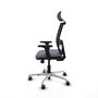PIQUERAS Y CRESPO Silla de oficina Yunquera Gris/Negro con mecanismo Sincro/Traslack