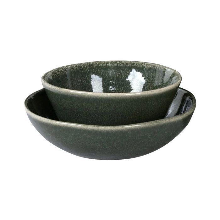 Home Deco Factory Plato Hondo Verde 19 cm Natural Collection