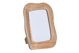 DKD Home Decor Marco de Fotos Orgánico de Acacia y Cristal 10x15