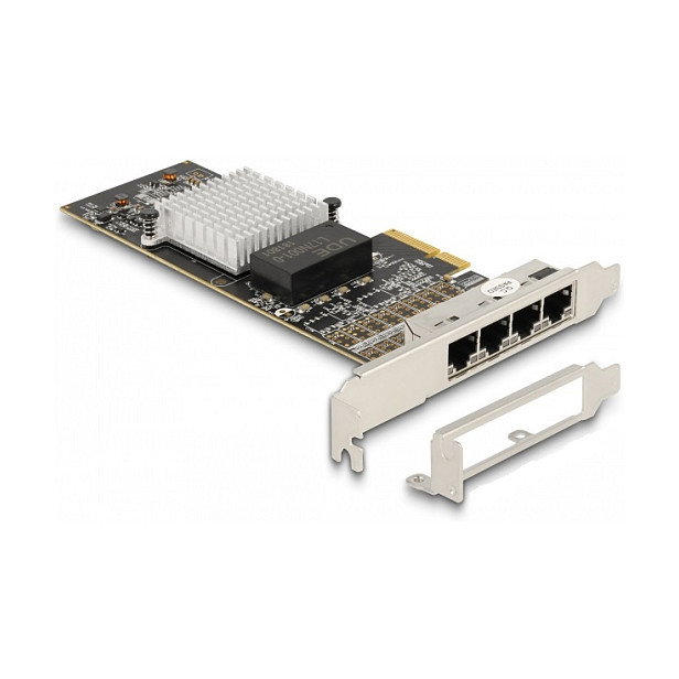 DeLOCK Tarjeta de red PCI Express x4 4 x RJ45 Gigabit LAN i350