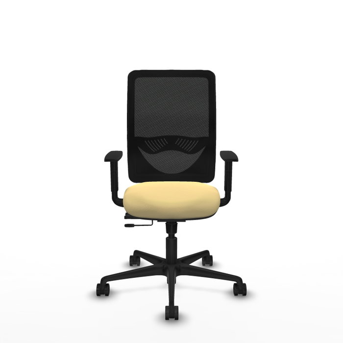 PIQUERAS Y CRESPO Silla de oficina Zulema con mecanismo Sincro/Traslack, Crema y Negro PIQUERAS Y CRESPO Silla de oficina Zulema con mecanismo Sincro/Traslack, Crema y Negro
