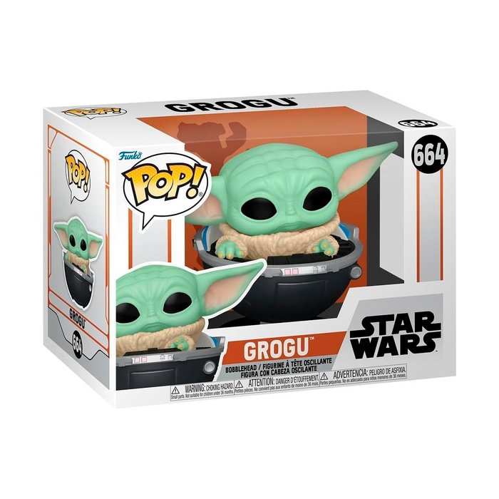 Funko Pop Star Wars The Mandalorian Grogu (The Child) en su nave - Figura de vinilo coleccionable 76551