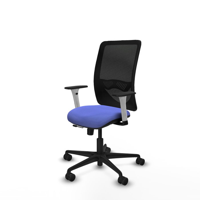 PIQUERAS Y CRESPO Silla de oficina Zulema Azul claro con malla negra