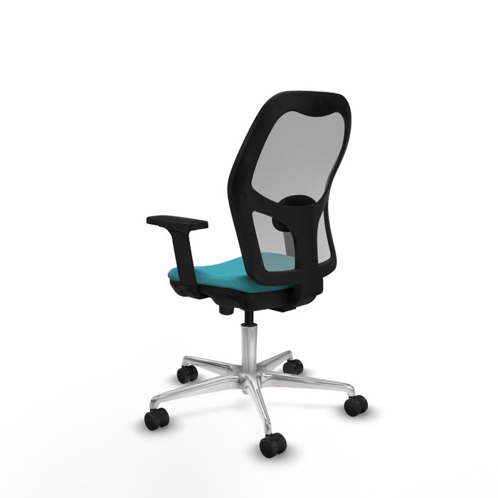 PIQUERAS Y CRESPO Silla de oficina Jorquera con mecanismo Sincro/Traslack, Turquesa y Gris PIQUERAS Y CRESPO Silla de oficina Jorquera con mecanismo Sincro/Traslack, Turquesa y Gris