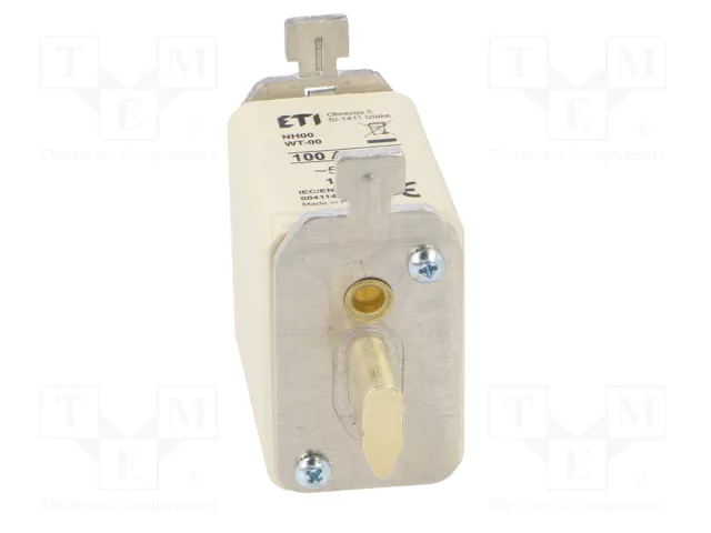 ETI POLAM Fusible NH00 de cerámica industrial 100A 500VAC