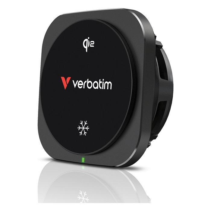 Verbatim Charge 'n' Drive Ice Cooling Qi2 Cargador Inalámbrico Magnético para Coche Verbatim Charge 'n' Drive Ice Cooling Qi2 Cargador Inalámbrico Magnético para Coche