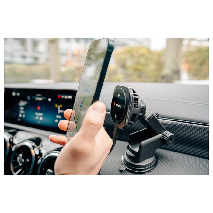 Verbatim Charge 'n' Drive Ice Cooling Qi2 Cargador Inalámbrico Magnético para Coche Verbatim Charge 'n' Drive Ice Cooling Qi2 Cargador Inalámbrico Magnético para Coche