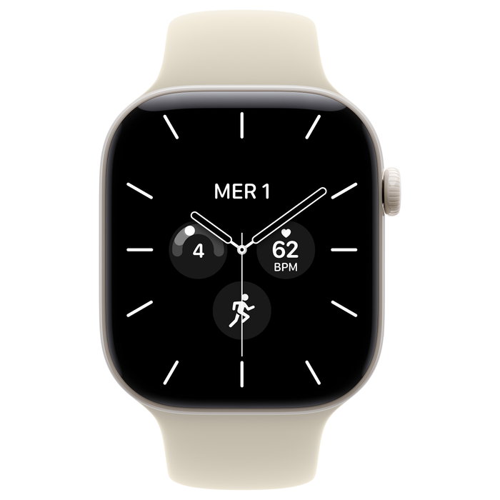 Apple Watch Series 12 GPS + Cellular 46mm Blanco Perla con Caja de Cerámica y Sand Sport Band - S/M