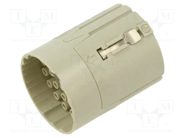 HARTING Conector Industrial Redondo ICC20 27 Pines Macho Recto