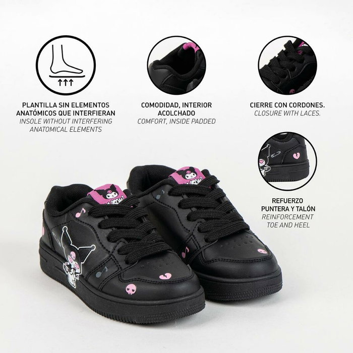 Cerdá Zapatillas Deportivas Hello Kitty Kuromi T033 Negro Talla 33