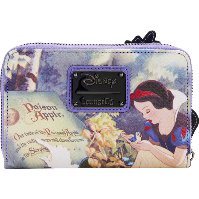 Loungefly Cartera Reina del Mal Blancanieves Disney Villains Scenes Billetera Cuero Vegano Cremallera Bronce Relieve