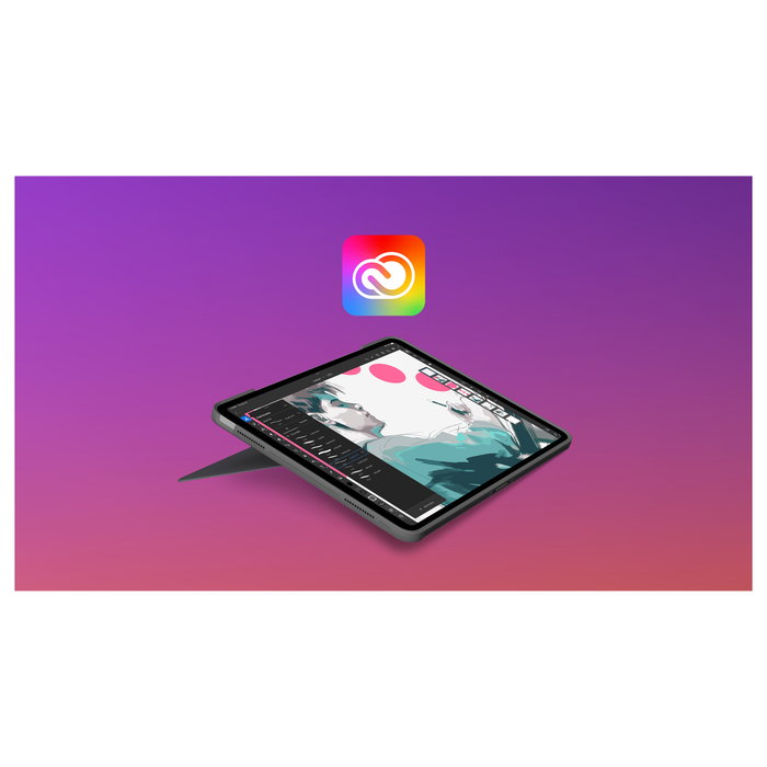 Logitech Combo Touch para iPad Air, Gris, QWERTZ Alemán, con Trackpad