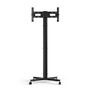 SMS Icon FH MT 2000 EU BL Soporte de suelo para pantallas grandes con Unislide, color negro o aluminio, incluye estante opcional