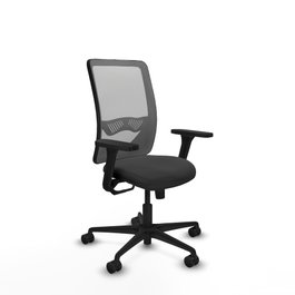 PIQUERAS Y CRESPO Silla de oficina Zulema con mecanismo Sincro, Gris
