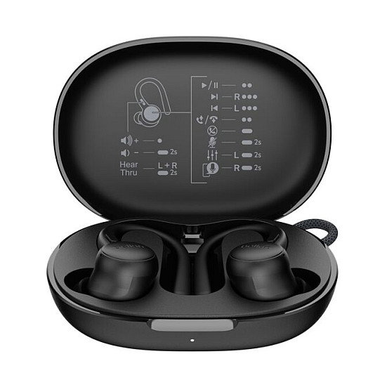 Belkin SoundForm ActiveFit AUC016hqBK Auriculares Intraurales con Gancho, Negro Belkin SoundForm ActiveFit AUC016hqBK Auriculares Intraurales con Gancho, Negro