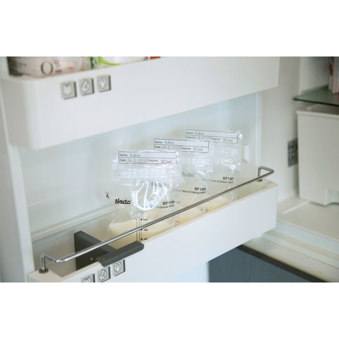 Alecto Bolsas de almacenamiento de leche materna 220 ml, 100 unidades