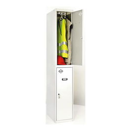 Simon Rack Taquilla Desmontada 2 Puertas Gris 30 x 50 x 180 cm