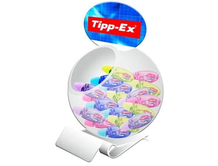 Tipp-ex Corrector Cinta Micro Tape Twist 5 mm x 8 m Expositor 60 Unidades