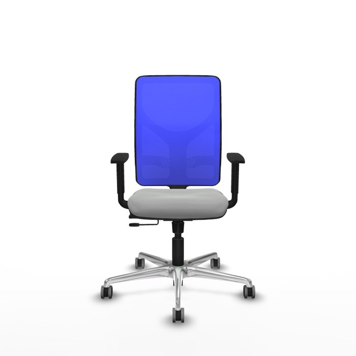 PIQUERAS Y CRESPO Silla de oficina Motilla Sincro/Traslack Gris claro/Azul
